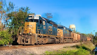 SD402 leader CSX L74223 with CSX 8357 leading with a nice RL K5LA train [upl. by Wirth999]