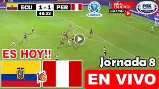 En Vivo Ecuador vs Perú Ver Partido Ecuador vs Perú donde ver Eliminatorias Conmebol 2024 hoy [upl. by Onairpic309]