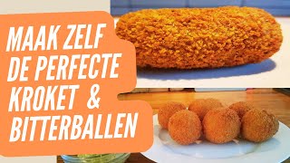 Kroketten en bitterballen maken  Heerlijk recept [upl. by Streetman]