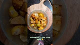 Instant Nimbu ka Achar khatta Meetha chatpata😋👍shortsdidikirasoi [upl. by Fu]