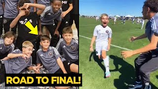 Thiago Messi made key pass for Benja Suarez to lead Inter Miami U12 win in the Semi Final Easter Cup [upl. by Anowahs]