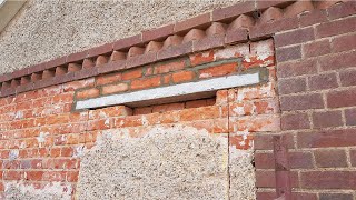 HOW TO Install prestressed lintel and brick up [upl. by Panther]