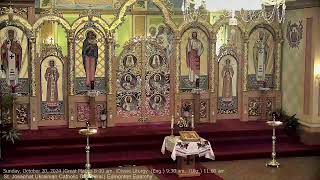 Sunday October 20 2024 Great Matins 800 am Divine Liturgy Eng 930 am Ukr 1100 am [upl. by Nimad298]