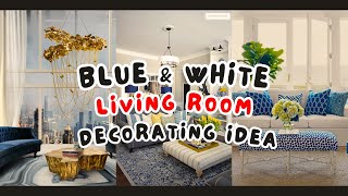 Blue and White Living Room Decorating Ideas  Blue and white dining room [upl. by Neala952]