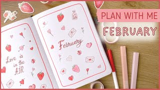 BULLET JOURNAL FEBRUARY 2024  PLAN WITH ME❤️ [upl. by Sybille]