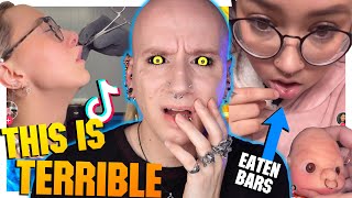 Professional Piercer Went HORRIBLY WRONG  TikTok Piercing Fails  Roly Reacts [upl. by Leschen]