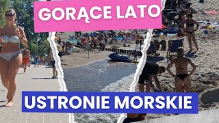 Gorące lato w Ustroniu Morskim❗ Tłumy na plaży❗ lato2024 Ustronie Morskie morskaenklawa [upl. by Tam]