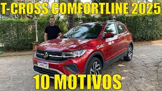 Volkswagen TCross Comfortline 2025  10 motivos para conhecer [upl. by Eemla]