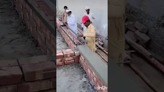 Brick wall seal concrete leveling work new system [upl. by Elaen]