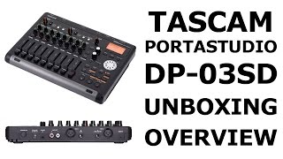 Tascam Digital Multitrack Portastudio DP03SD Unboxing amp Overview [upl. by Fanestil]