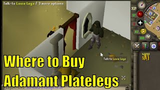 Where to buy Adamant Platelegs in OSRS [upl. by Rianon]