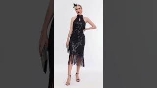 Flapper Dress Challenge dress 1920s shortvideo challenge [upl. by Assenav259]