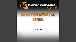 No Hay un Genio Tan Genial Karaoke Version In the Style of Aladdin [upl. by Corotto]