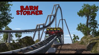 Barnstormer  Launched BampM Flying Coaster  NoLimits 2 Pro FVD [upl. by Tamar]