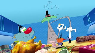 Oggy and the Cockroaches  Mind the Giant S04E23 BEST CARTOON COLLECTION  New Episodes in HD [upl. by Ahsikam]