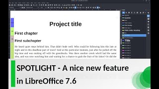 SPOTLIGHT  A nice new feature in LibreOffice 76 [upl. by Akyssej708]