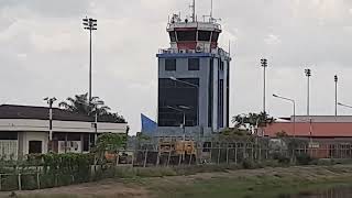 Thai AirAsia FD3185 NSTDMK Airbus A320216 HSBBJ Takeoff at Nakhon Si Thammarat Intl Airport [upl. by Aihsekat]