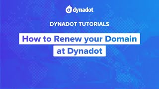 How to Renew Your Domain at Dynadot [upl. by Azitram]