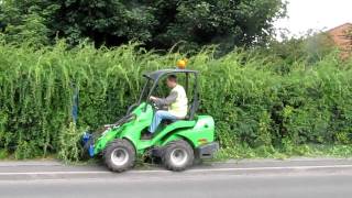 Avant Loader Hire with hedgetrimmer  Deeleys [upl. by Wivestad]