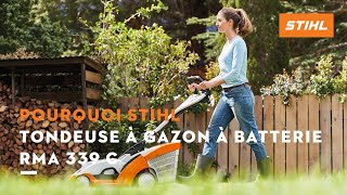 Tondeuse à gazon à batterie RMA 339 C STIHL [upl. by Auahsoj]