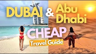 Dubai amp Abu Dhabi Budget Travel Guide w Costs amp Itinerary 2024 • ₱15000 for 4 DAYS [upl. by Ydnyc]