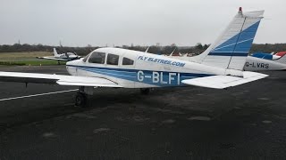 Piper Archer II GBLFI  London Elstree HD Aviation Become a Pilot [upl. by Trout910]