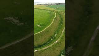 Flying over Barbury Castle [upl. by Henden]