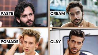 Mens Hair Styling Products Explained Paste Cream Pomade amp Clay [upl. by Rhett]