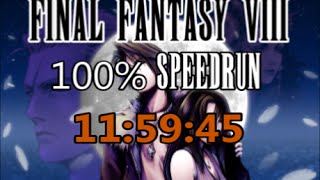 Final Fantasy VIII  100 Speedrun in 115945 [upl. by Jeminah]