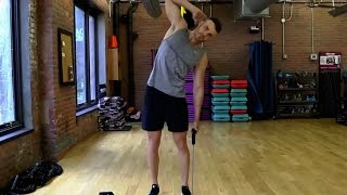 Obliques Resistance Band Side Bend [upl. by Vasilis]