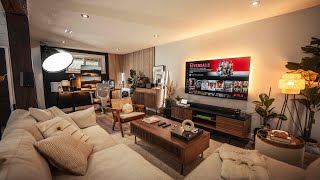 The Dream Home Basement Makeover  Desk Setup amp Living Room Area [upl. by Juanne]