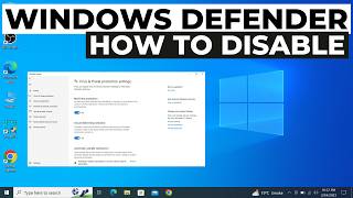 How to Turn Off Disable Windows Defender in Windows 10 2024 [upl. by Neelyk]