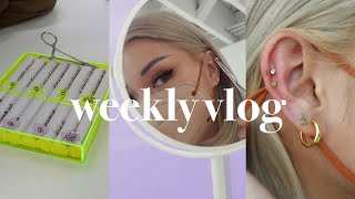 I got a snakebite new piercings at Studs  weekly vlog [upl. by Acireh970]