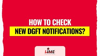 How to Check New DGFT Notifications [upl. by Oel]