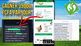 Meilleure application pour gagner de largent 35000 FCFA par jour retirable par Orange et MTN money [upl. by Suidualc]