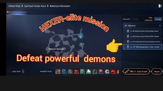 MIR4 HEXER elite missionDEFEAT POWERFUL DEMONS BERRIE VELLO [upl. by Mosenthal]