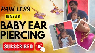 Baby ear piercing video painlesschevulu kutuncham subscribe [upl. by Dosh]