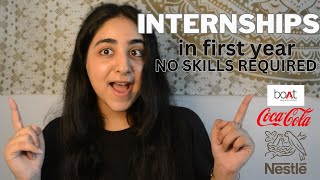 How to get internships in first year  beginners guide to college students  No skills required [upl. by Vladamir]