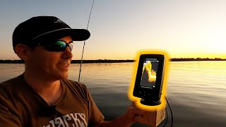 Humminbird PiranhaMAX 4 DI on Hobie Compass Maiden Voyage [upl. by Kammerer]