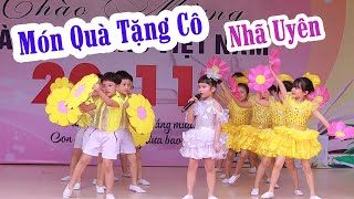 Món Quà Tặng Cô  Bé Nhã Uyên và các bạn hát múa chào mừng ngày Nhà Giáo Việt Nam 20  11 [upl. by Herbert]