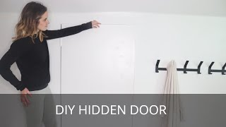 How to Make a Hidden Door  DIY Minimalistic Trimless Door [upl. by Notniuqal]