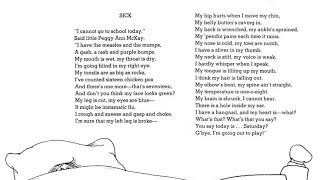 quotSickquot By Shel Silverstein Sydney Wicks Narration [upl. by Burnie]