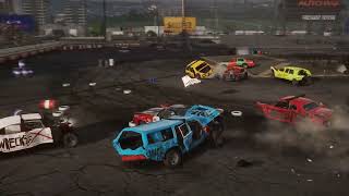 WRECKFEST  DEMOLITION DERBY IN MADMAN ARENA  DEATHMATCH [upl. by Ialda]