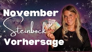 Vorhersage November  STEINBOCK Aszendent Sonne und Mond 🍁🖤🕯️ Psychic Tarot Reading  Glory Mueller [upl. by Hammerskjold]