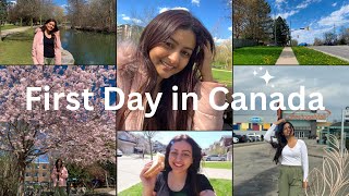 First Day in Canada 🇨🇦  SIN Bus Pass SIM Accommodation [upl. by Ennaeel]