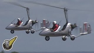 Massed Gyroplane Formation Display [upl. by Llennhoj]