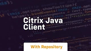 citrix java client [upl. by Eciryt]