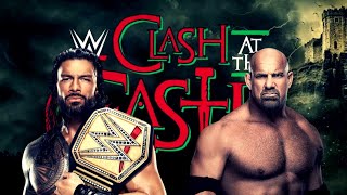 Roman Reigns vs Goldberg Undisputed Universal Championship Match Clash At The Castle WWE 2K23 [upl. by Oniliuqnart]