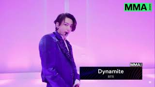 BTS MMA 2020 DYNAMITE PERFORMANCE with DANCE BREAK [upl. by Haya]