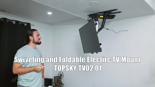 TOPSKY Rotatable Electric TV Stand TV0201 [upl. by Bryan]